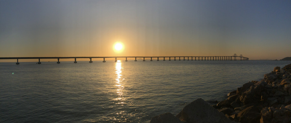 南澳大桥，夕阳西下~